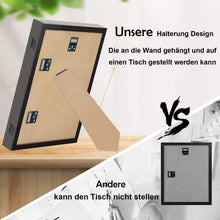 Atildp 2er Set A4 Bilderrahmen 21x30cm Schwarz