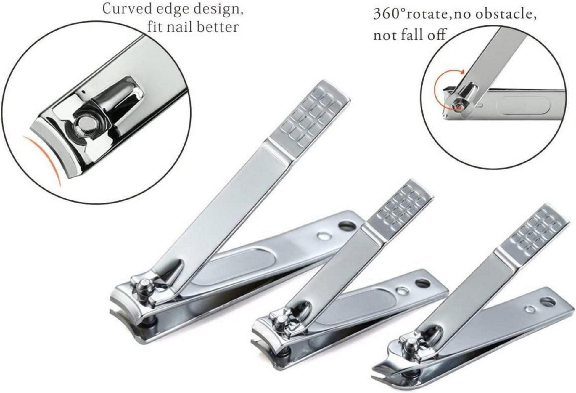 Professionelles Maniküre Set aus Edelstahl - 12-teiliges Nagelpflege Kit