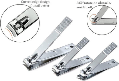 Professionelles Maniküre Set aus Edelstahl - 12-teiliges Nagelpflege Kit