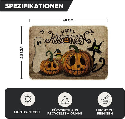 Halloween Fußmatte Katze Frosch Geist Dekoration 40x60cm