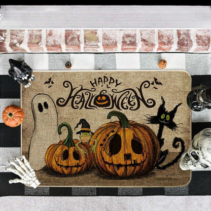 Artoid Halloween Fußmatte Geist Frosch Teppich 40x60 cm