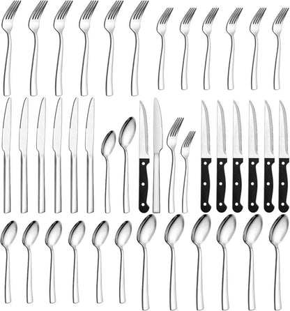 36-teiliges Premium Edelstahl Besteckset für 6 Personen