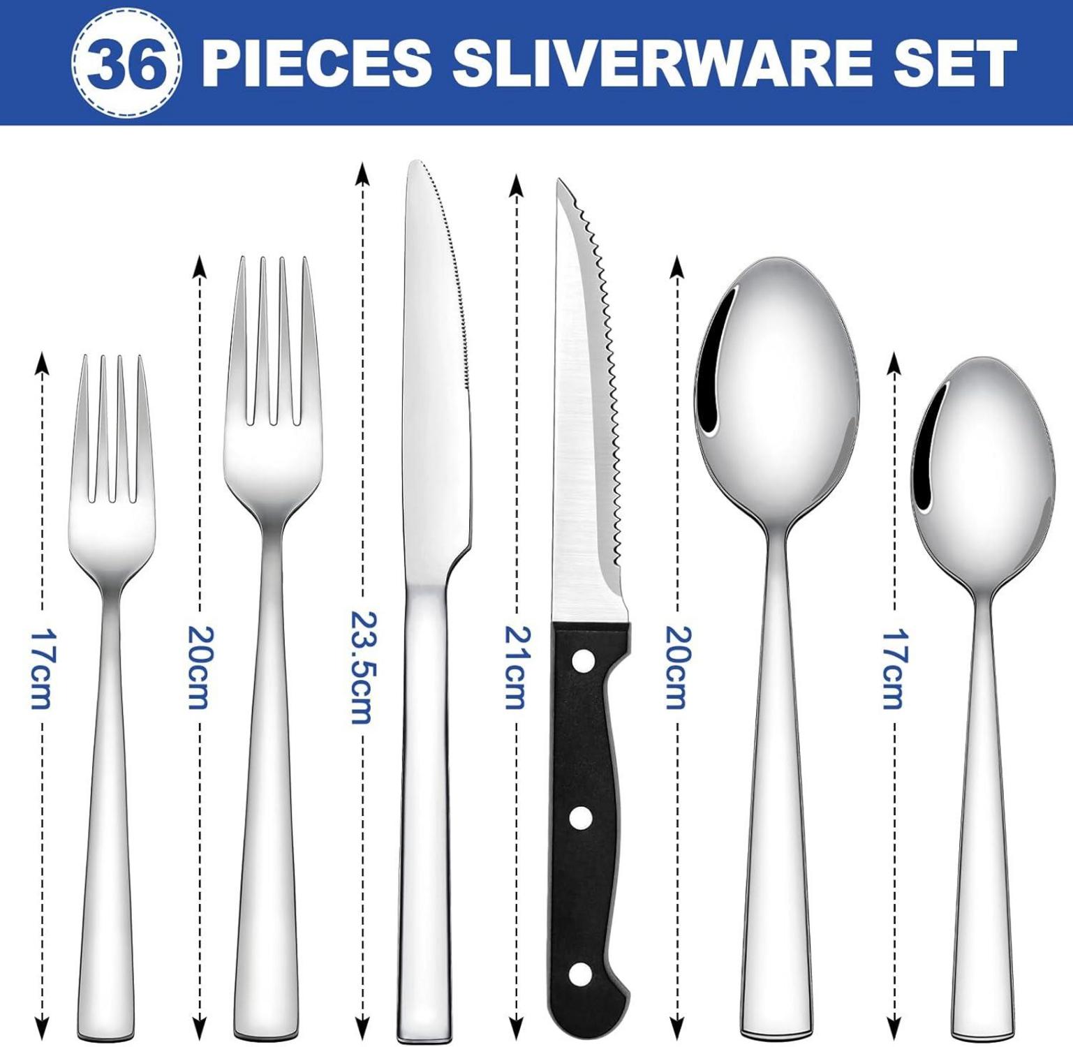 36-teiliges Besteck-Set für 6
