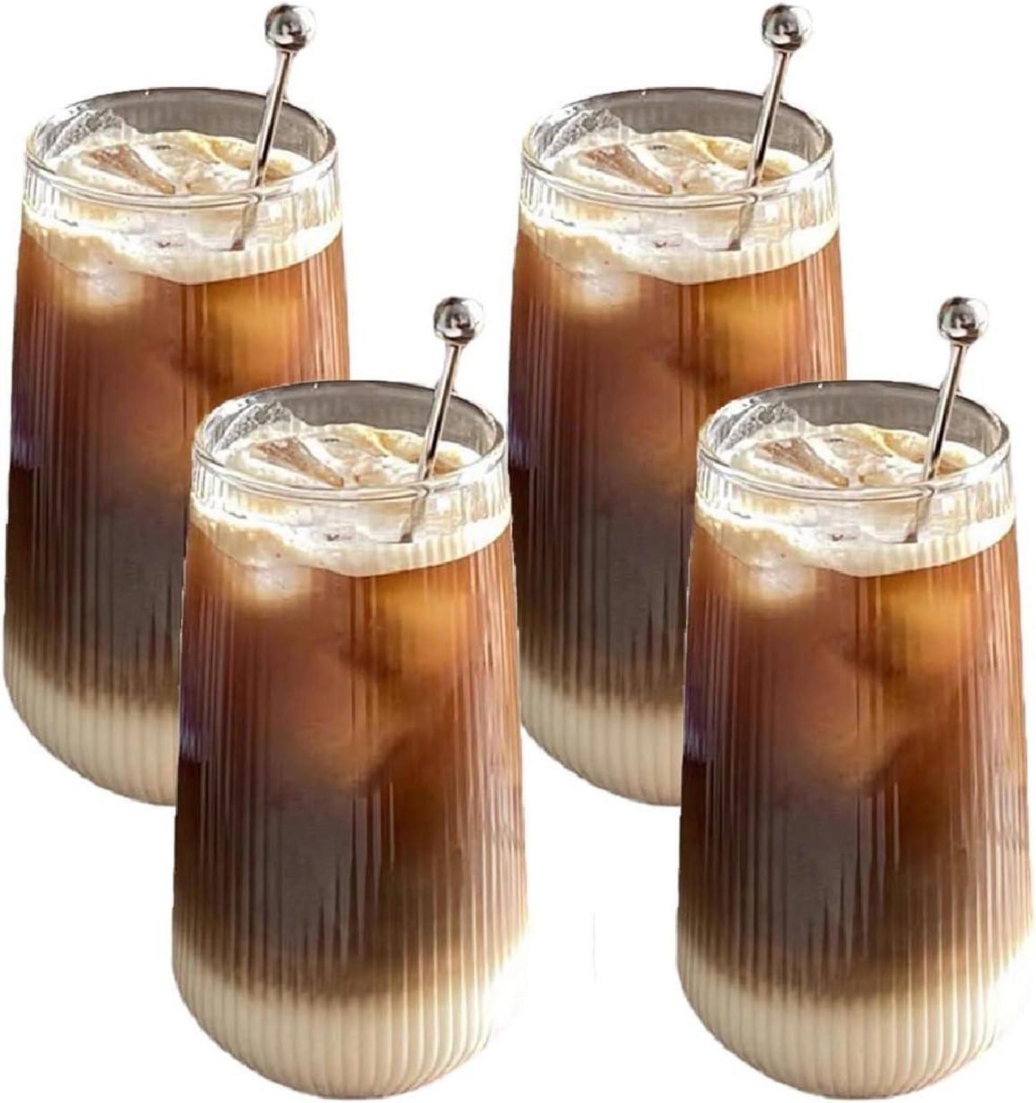 Latte Macchiato Gläser Cappuccino Kaffeegläser 400ml 2er Set