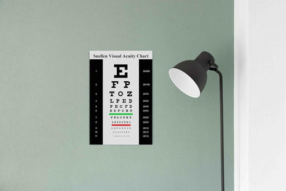 20x30cm Snellen Wanddekoration Augentafel Rostfrei langlebig