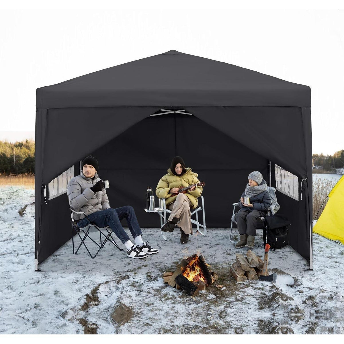 3x3 Faltpavillon Wasserdicht – Partyzelt für Garten & Events