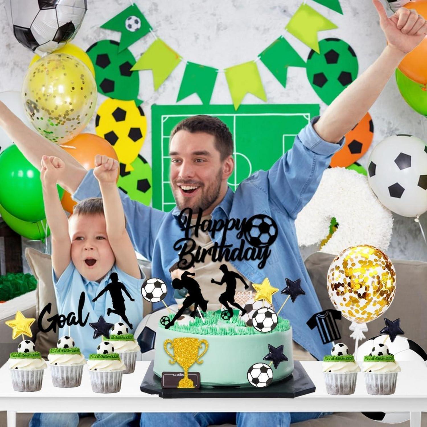Fußball Tortendeko Kuchentopper Set Kindergeburtstag Party