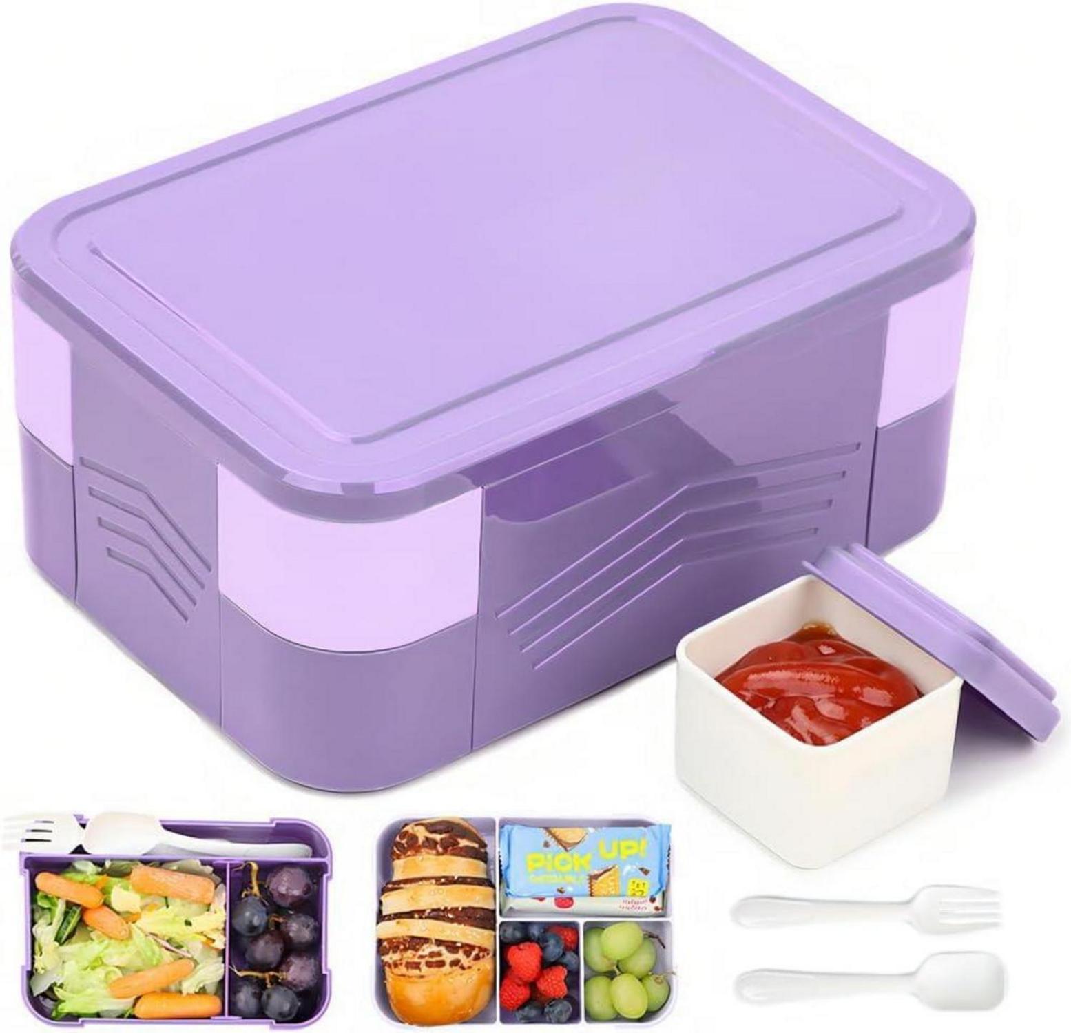 Brotdose Lunchbox mit Fächern Auslaufsicher BPA-Frei