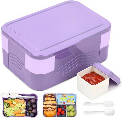 Brotdose Lunchbox mit Fächern Auslaufsicher BPA-Frei