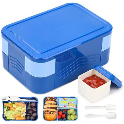 Bugucat Brotdose Kinder Lunchbox Auslaufsicher 1550ML 6