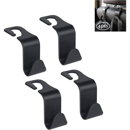 Kopfstützen Auto Haken 4 Stück Schwarz Organizer für