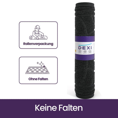 Fußmatte Outdoor 90x150 cm – Wetterfest & Rutschfest Schwarz