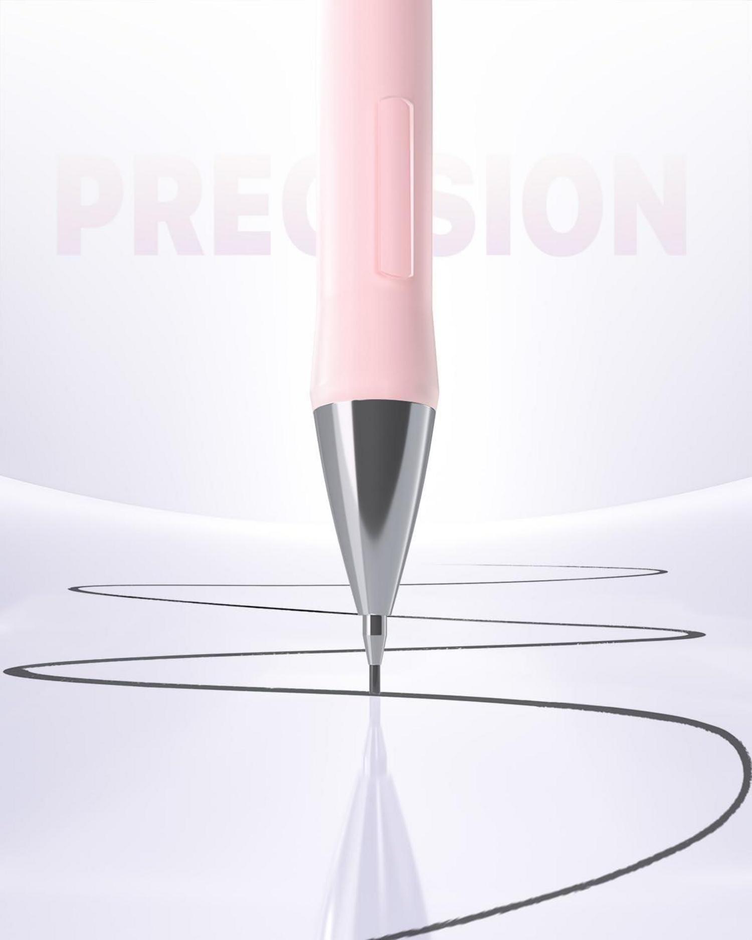 Pastell Druckbleistift Set 3 Stk., 0,5 mm Minen, 360 HB Minen, Radiergummis