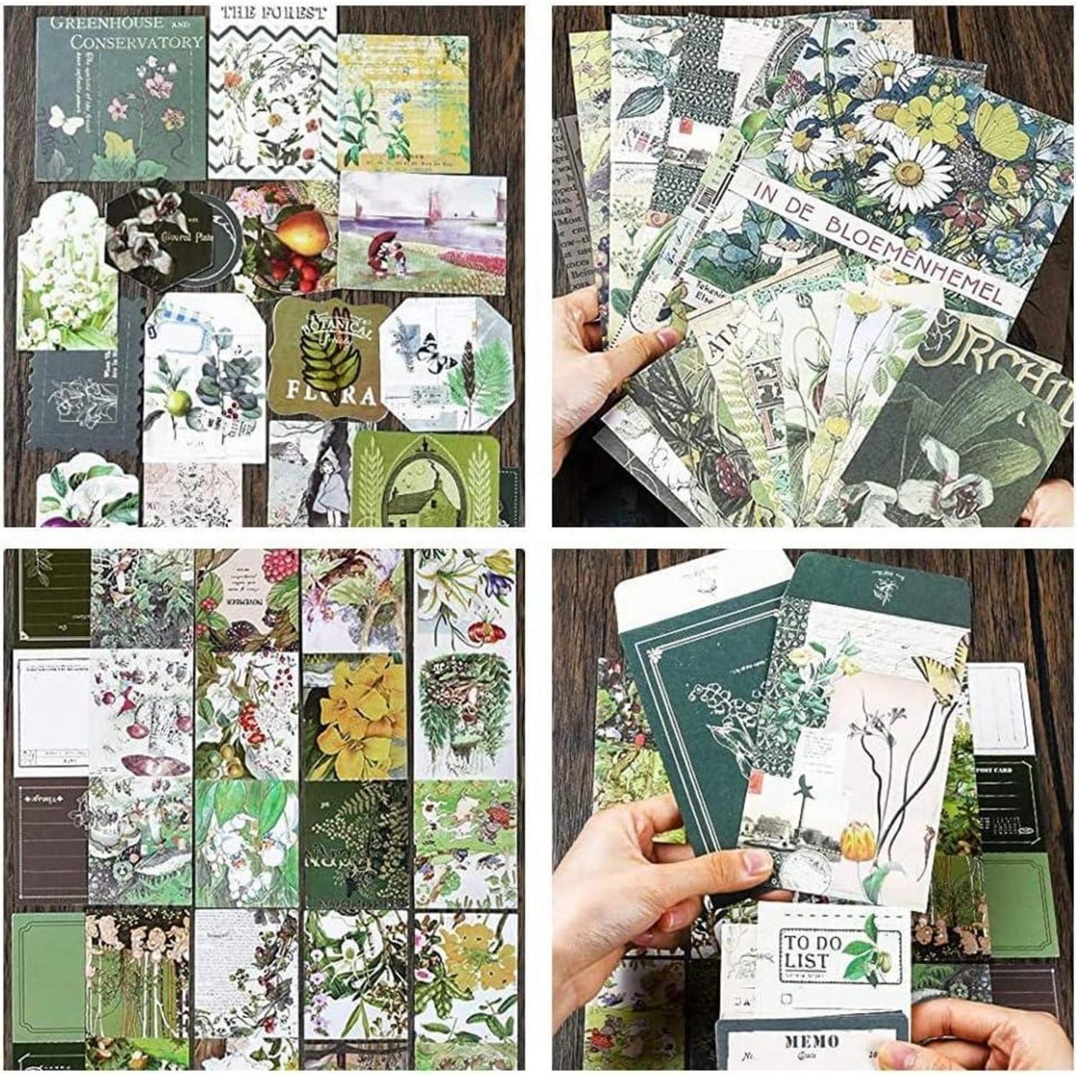 Vintage Scrapbook Set mit Notizbuch & Zubehör – DIY Geschenk