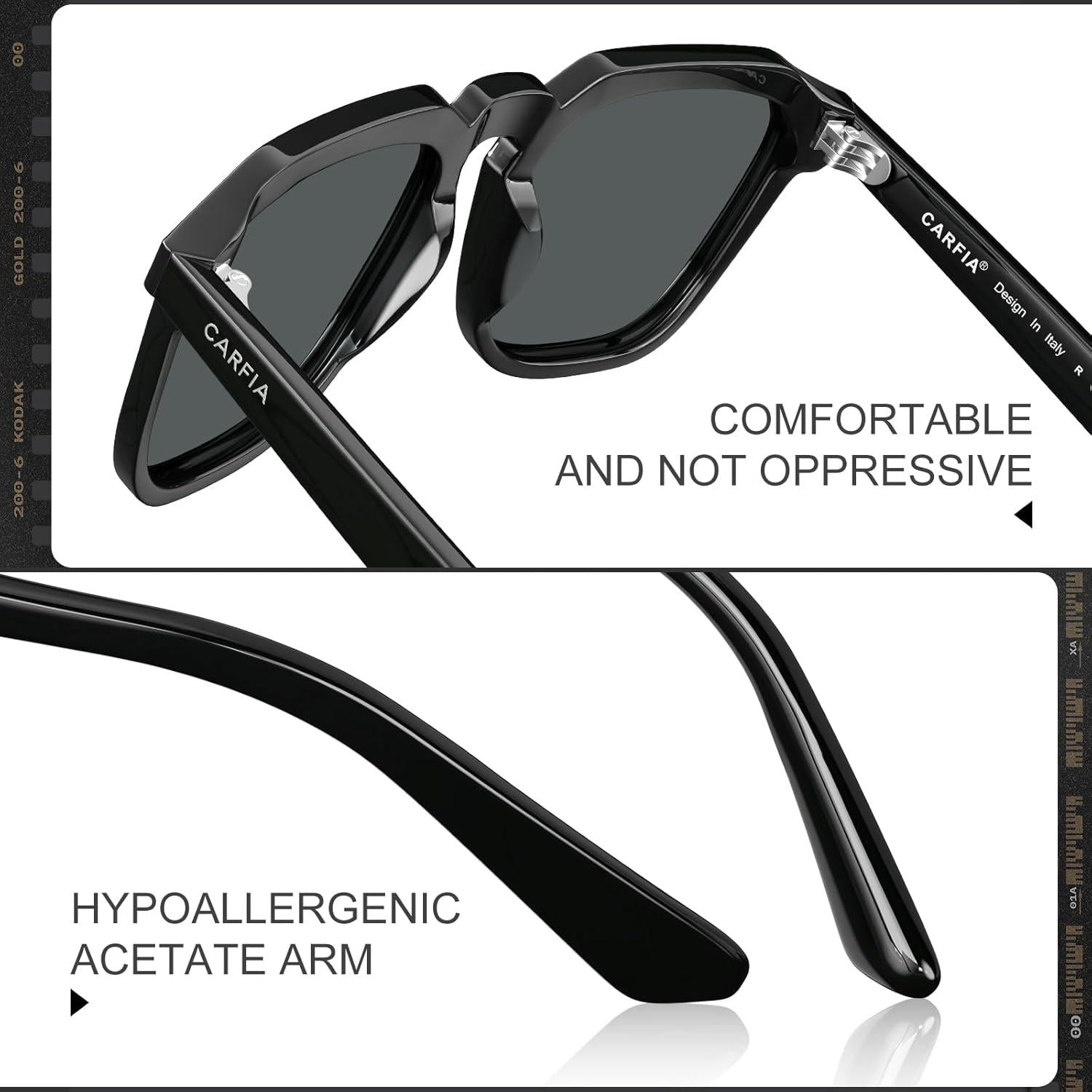 Kleine Herren Sonnenbrille Polarisierte Fahrenbrille UV-Schutz Geschenkset