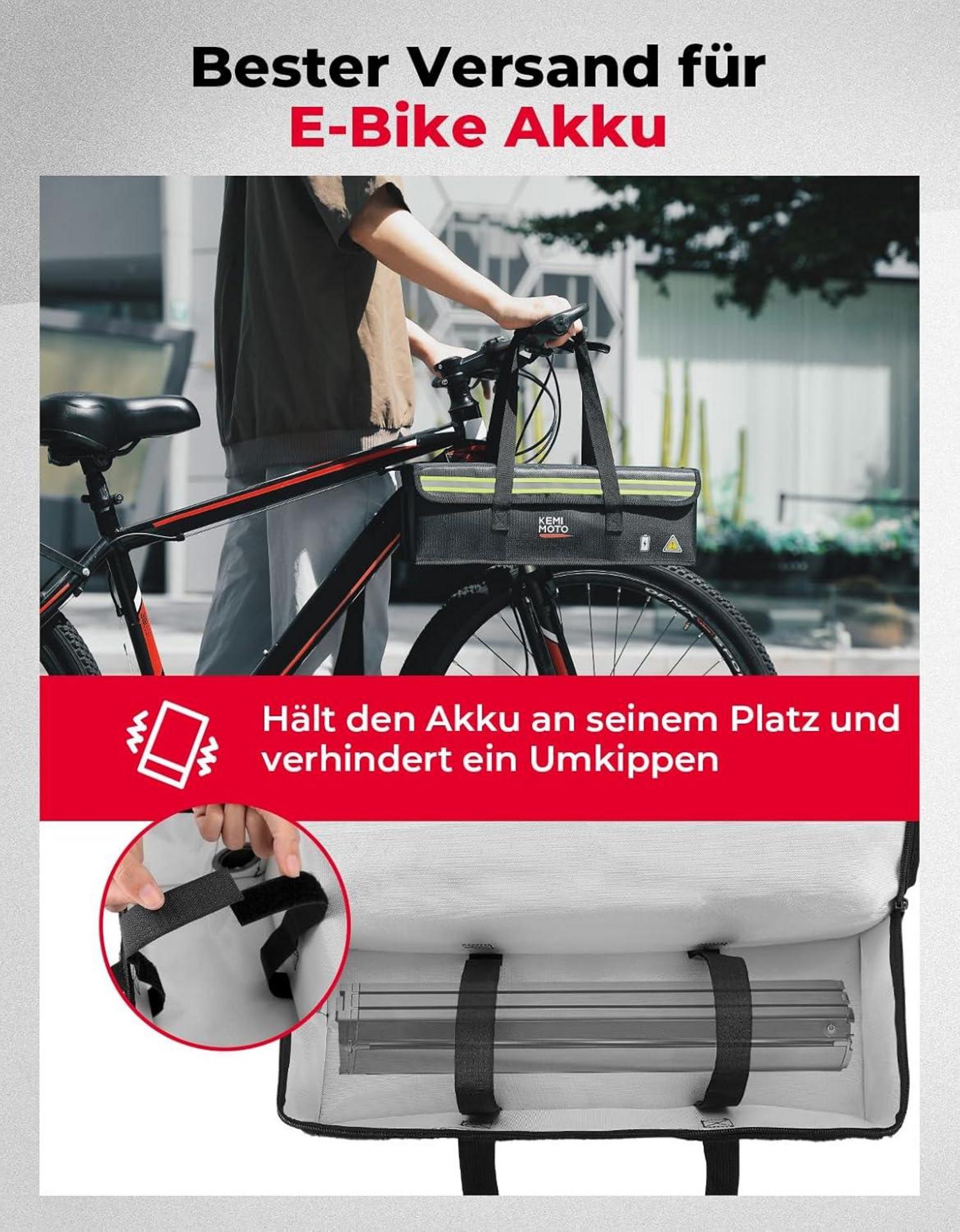 E-Bike Akku Tasche Feuerfest Wasserdicht Lipo Safe Bag Transport Aufladung