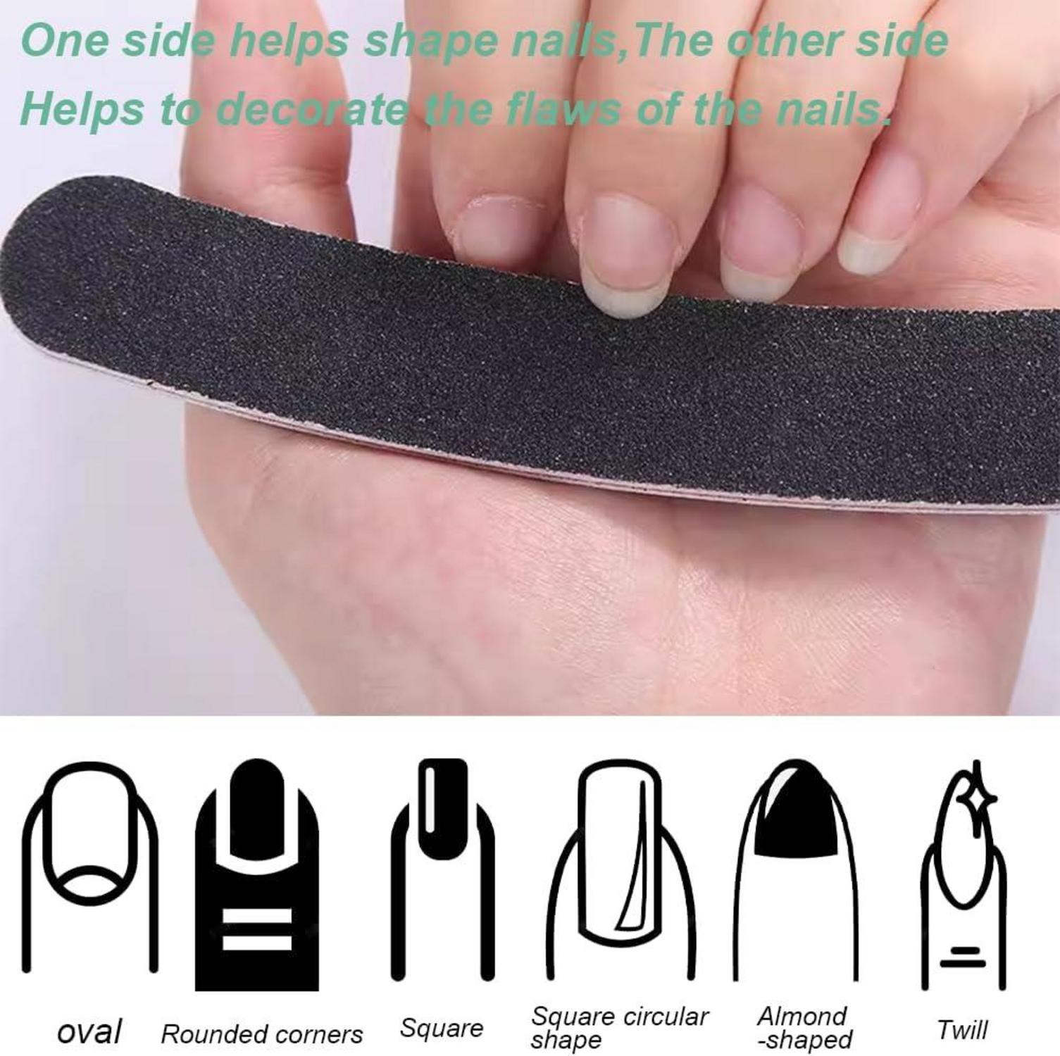 Profi Nagelfeilen Doppelseitig für Gelnägel, 4 Stück
