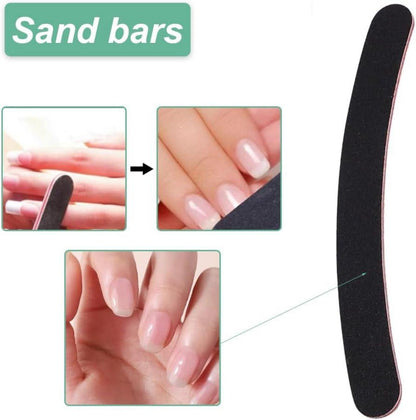 Nagelfeilen Doppelseitig Profi Gelnägel Gebogen Nagelpflege Styling