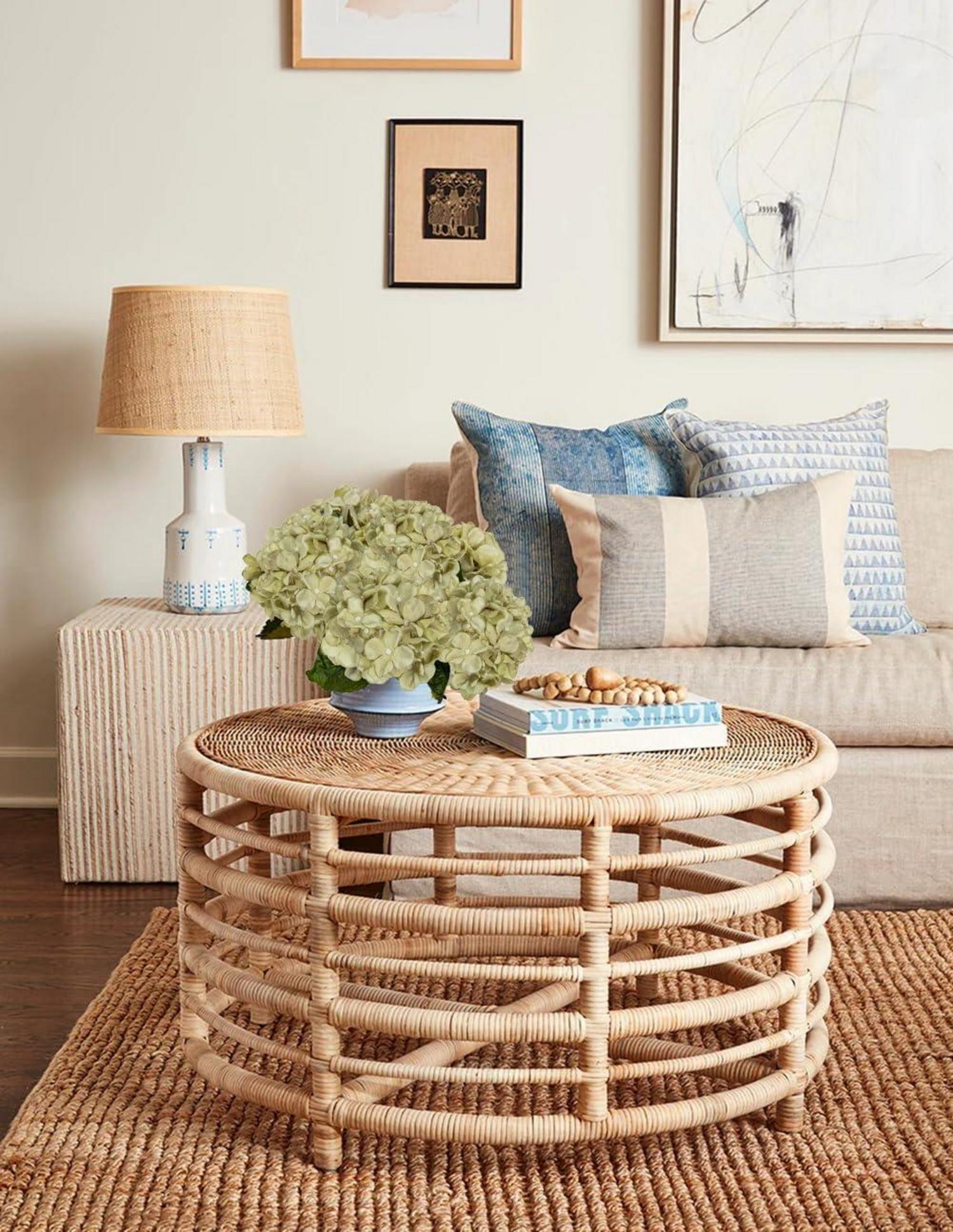 3er Set Künstliche Hortensien Kunstblumen Hochzeit Haus Hotel Cream