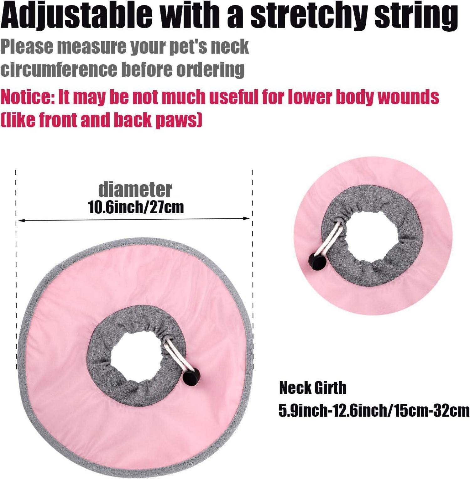 Katzen Genesungshalsband Verstellbar Wasserdicht Rosa