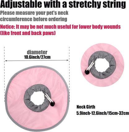 Katzen Genesungshalsband Verstellbar Wasserdicht Rosa
