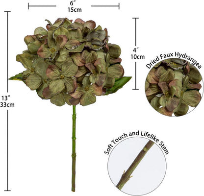 Künstliche Hortensien Blumensträuße Hochzeit Hotel Deko 3er