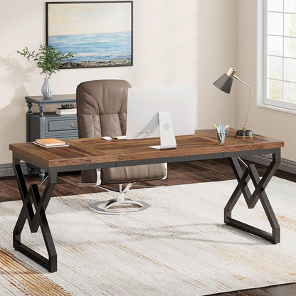 Großer Schreibtisch 160cm – Industrieller Bürotisch für Home Office