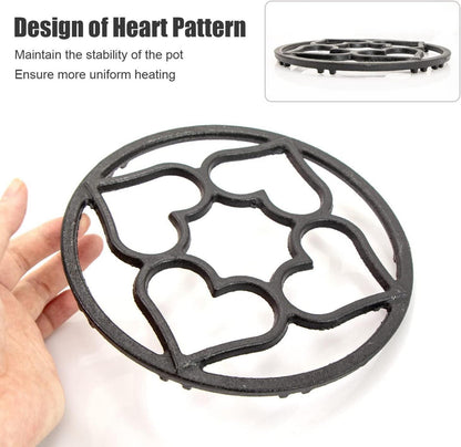 Gusseisen Wok Ring Pan Support 19cm Universal Pfannenträger Hitzesimmer 1 Stück