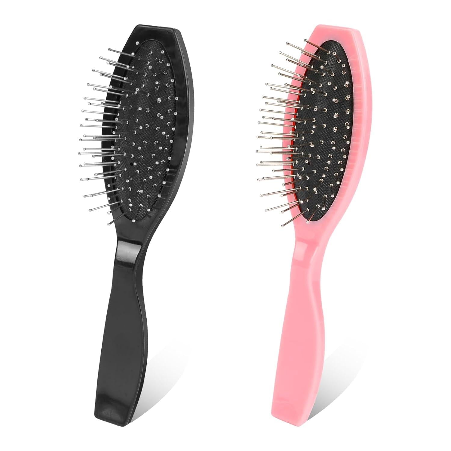 Professionelle Perückendrahtbürste - 2 Stück Set in Schwarz und Rosa