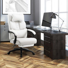 Dowinx Chefsessel Bürostuhl Ergonomisch mit Fußstütze