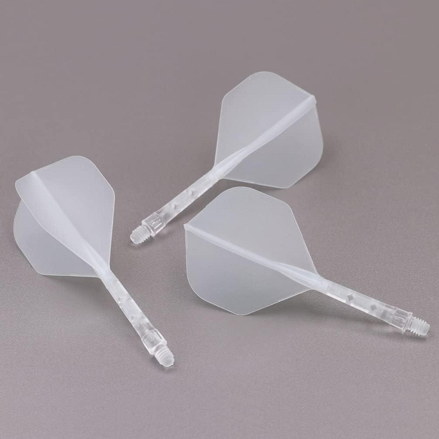 Dartset mit integriertem Dartschaft und Flight, große Standardform, 3er-Set Eisflug, 1 M-70mm, M-70 mm, große Standardform