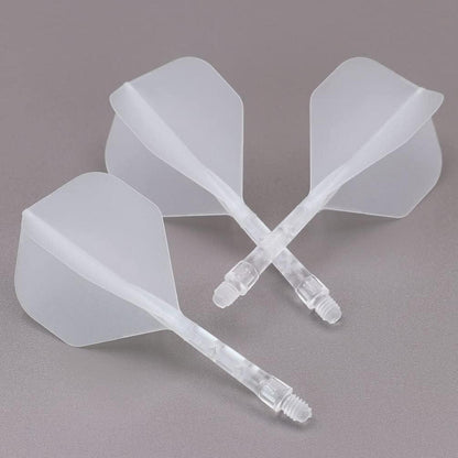 Dartschaft und Flight Set mit integrierter Eisflug, große Standardform
