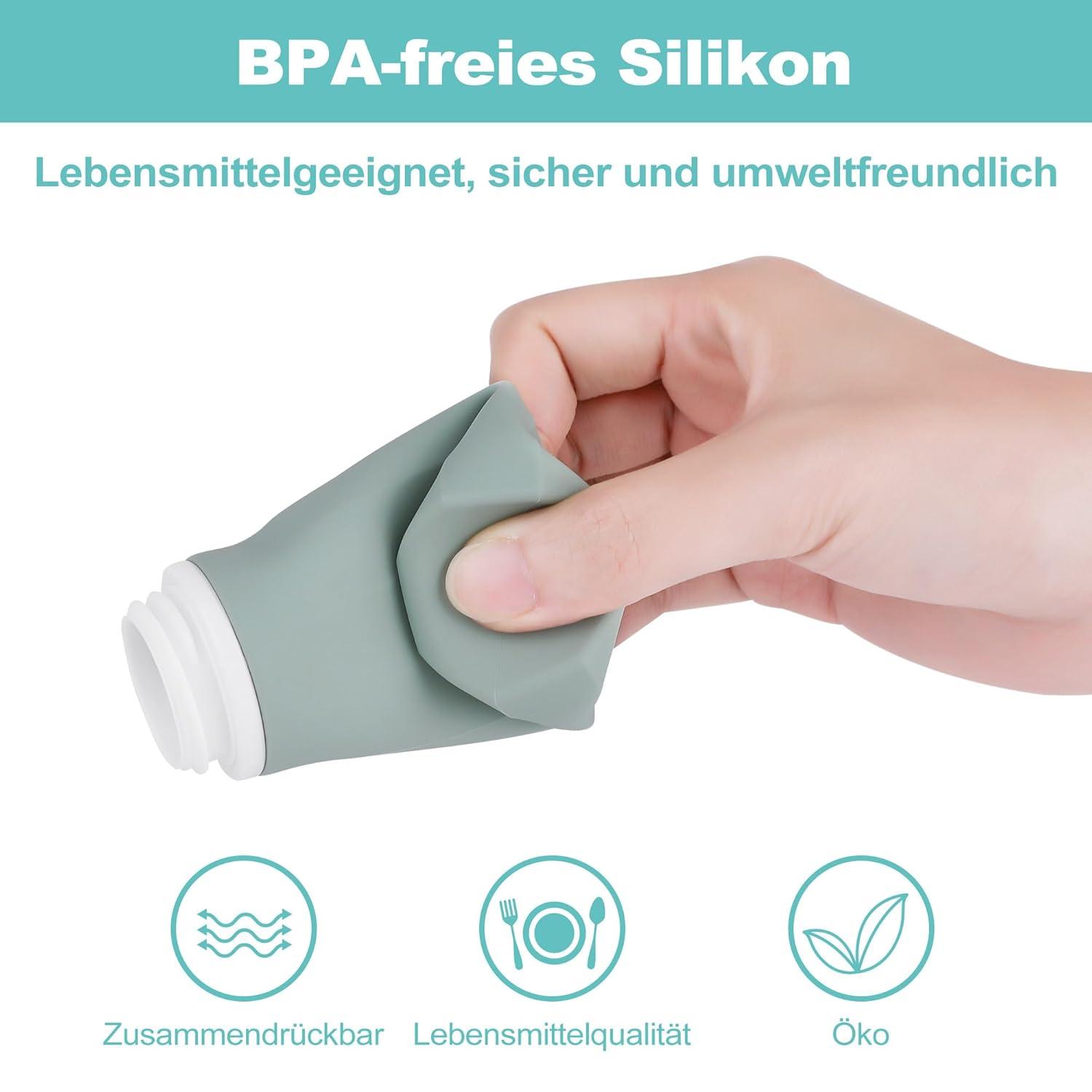 4er Pack Silikon Reiseflaschen Set 100ml Auslaufsicher