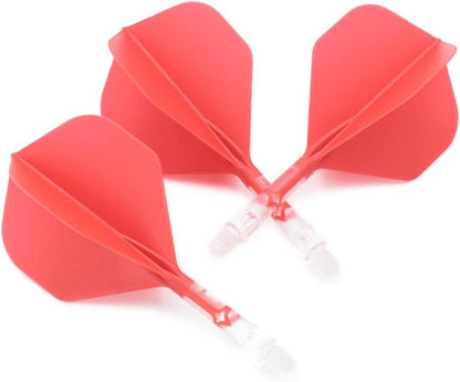 CUESOUL ROST T19 Dartschaft & Flight 3er-Set, Roter Flug, Eisschacht, 65mm