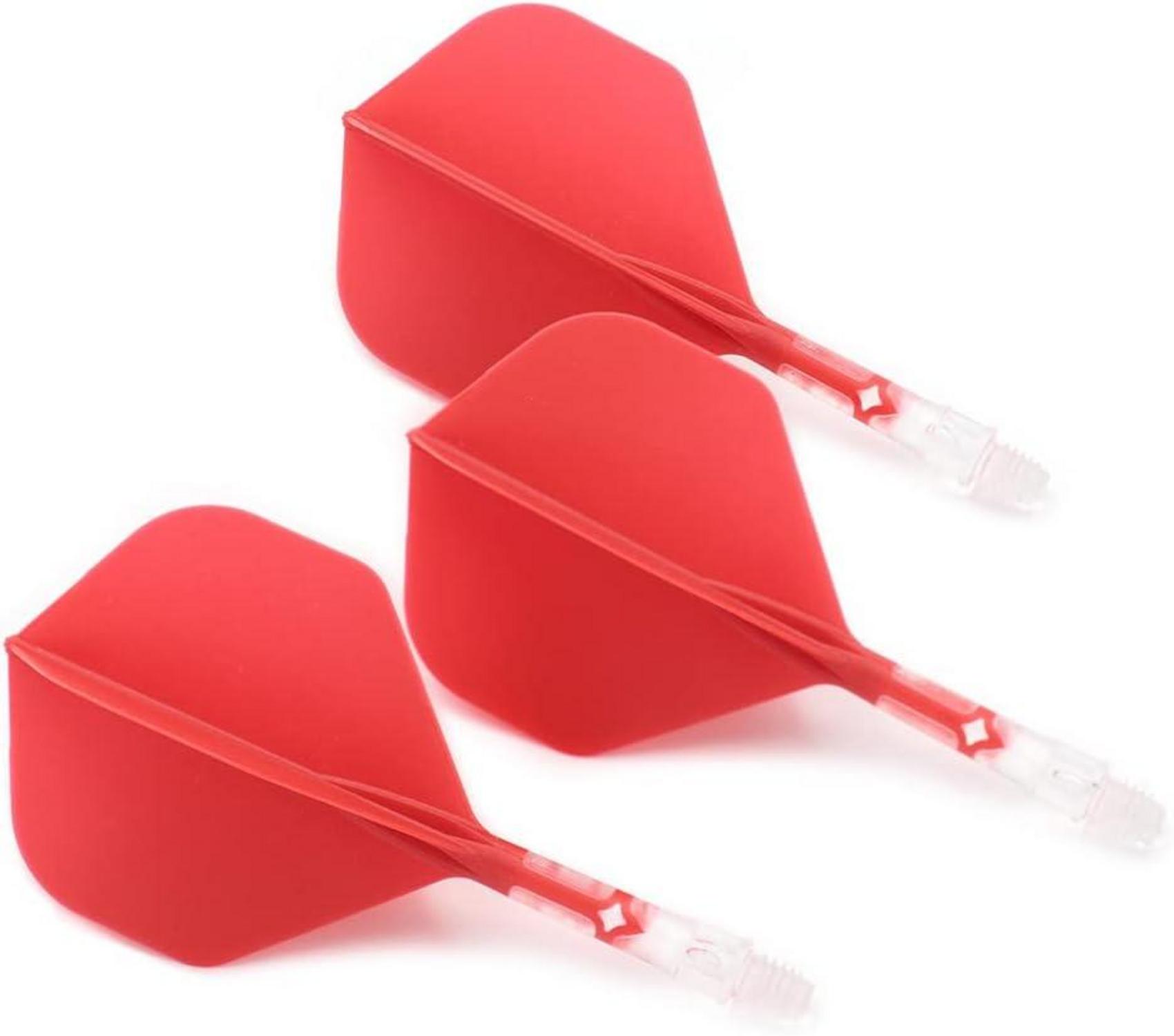 Dartschaft und Flight Set große Standardform 3er-Set roter Flug Eisschacht 2 S