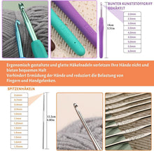 105-teiliges Häkelnadel-Set inkl. Ergonomische Nadeln