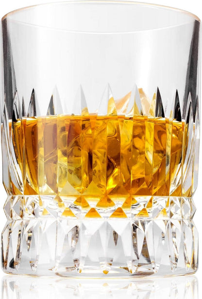 Kristall Whisky Gläser mit Diamantschliff in Geschenkbox