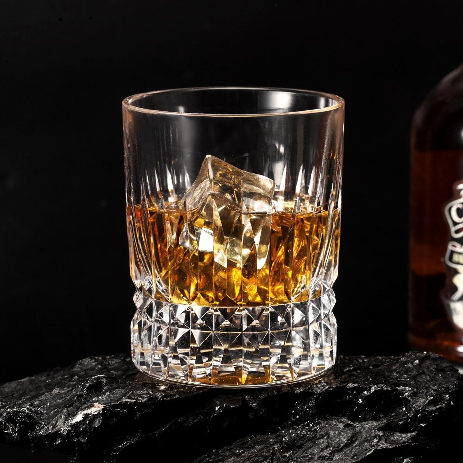 Kristall Whisky Gläser mit Diamantschliff in Geschenkbox
