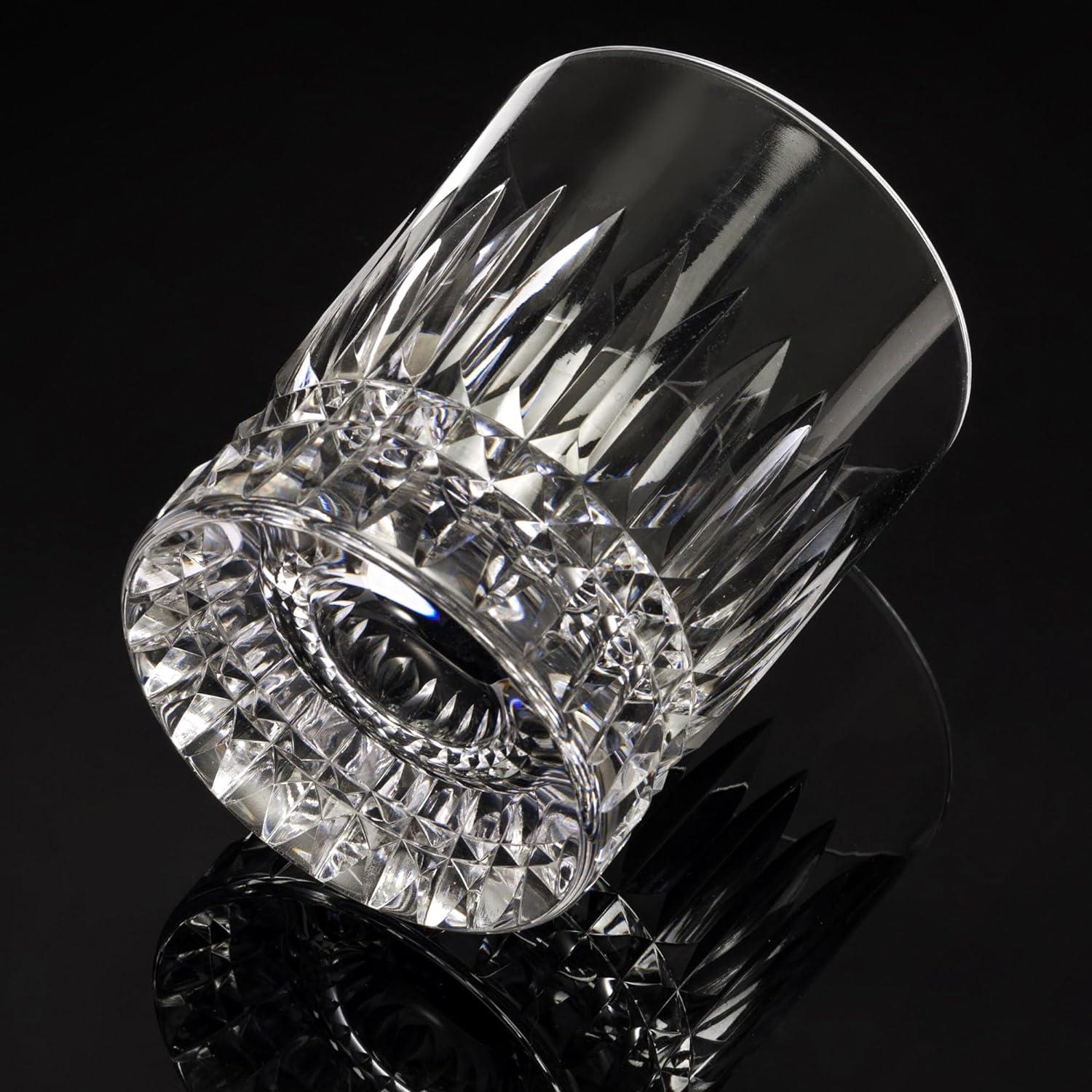 Handgeschliffene Kristall Whisky Gläser Becher Präsentationsbox 270 ml