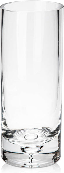 25CM Kristallklare Glasvase Zylindrisch für Hochzeit & Home Office