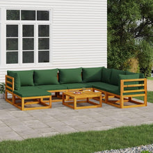 Outdoor Lounge Gartenmöbel-Set Holz 8-TLG Balkonmöbel Sitzgarnitur
