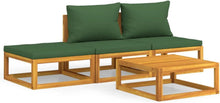 Modulares Lounge Gartenmöbel Set Holz Sitzgarnitur Balkon