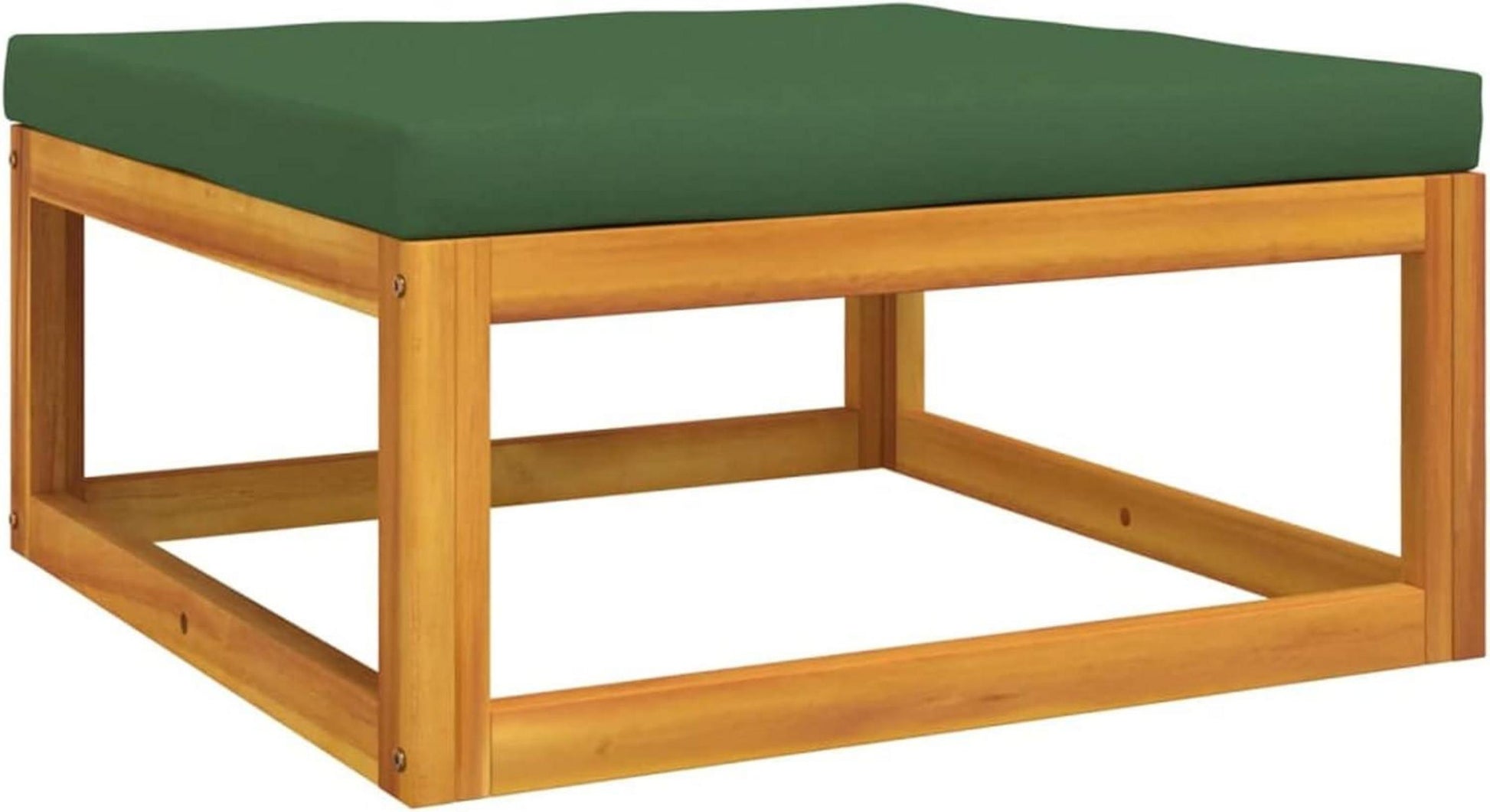 Garten Lounge Set Holz 4-TLG Balkonmöbel Sitzgarnitur Outdoor Grün Kissen