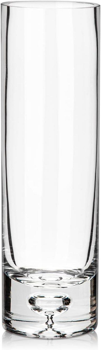 Kristallklare Zylindrische Glasvase 25 cm für Hochzeit Home Office