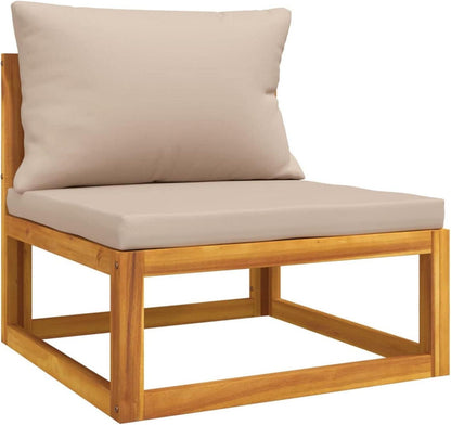 Gartenmöbel Set Holz 6-TLG Lounge Balkon Outdoor Sitzgarnitur Kissen