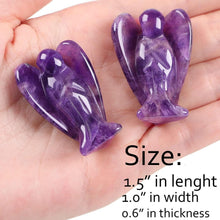 38mm Amethyst Schutzengel Kristall Figur Heilung Geschenk