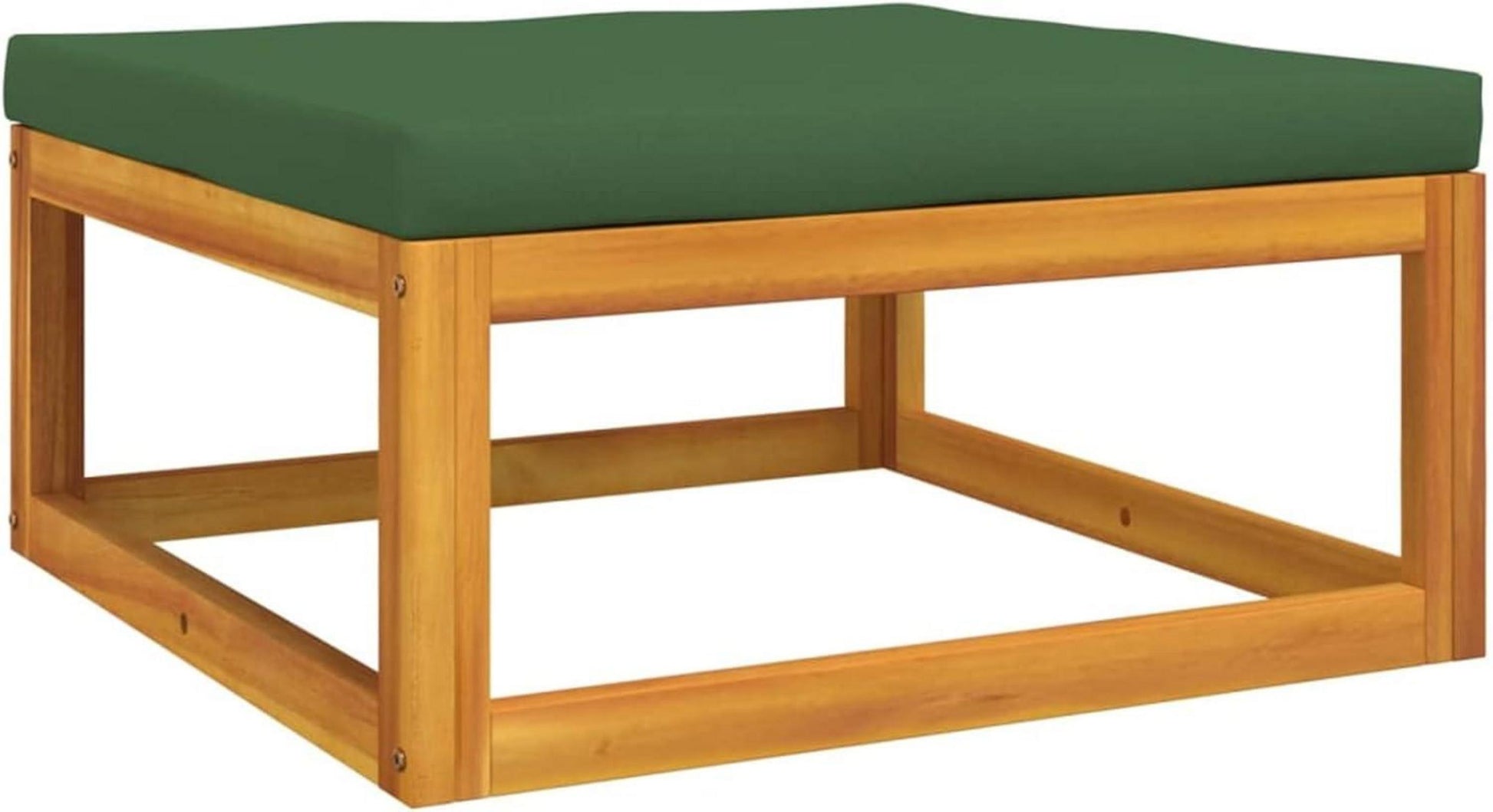 6-tlg. Lounge Gartenmöbel Set Holz Balkon Sitzgarnitur Grün Kissen