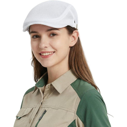 Unisex Baskenmütze mit Mesh – Atmungsaktive Sommer Flatcap