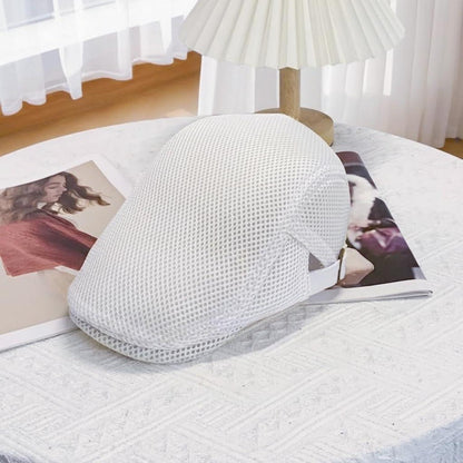 Unisex Baskenmütze mit Mesh – Atmungsaktive Sommer Flatcap