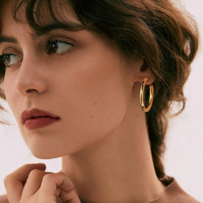 Gold Ohrringe Set Damen Mädchen Boho Perlen Creolen Ohrstecker